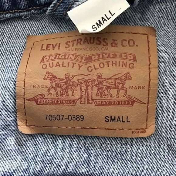 Levi’s Vintage 70-80 Blue Trucker Style Denim Jean Jacket Good Condition Size S - Picture 16 of 16